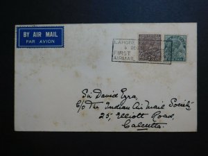 1934 Lahore India First Flight Cover To Karachi Imperial Airways Stephen Smith