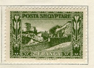 ALBANIA; 1922 early Pictorial Views issue Mint hinged 2F. value