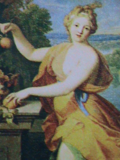 ​HUNGARY-FAMOUS NUDE ART PAINTING-POMONA- BY NICOLAS FOUCHE MNH S/S VERY FINE