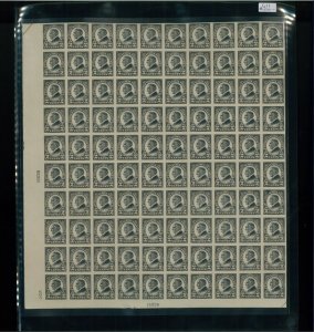 1923 United States Postage Stamp #611 Plate No. 15028  Mint Full Sheet