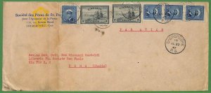 ZA1463 - CANADA - POSTAL HISTORY -  AIRMAIL Cover to ITALY - 1947