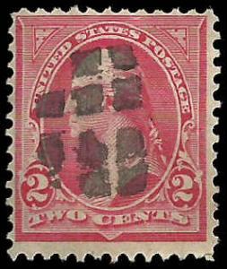 # 267c Used Rose Carmine George Washington