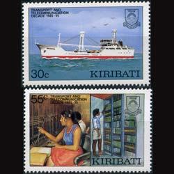 KIRIBATI 1987 - Scott# 485-6 Telecom Set of 2 NH