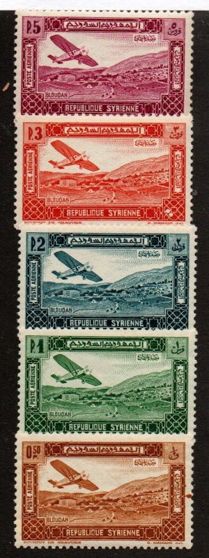 Syria C57-C61 Mint hinged. Short set