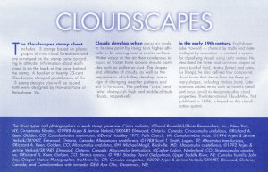 USPS FDC Ceremony Program #3878b, a, j Cloudscapes 3 singles 2004