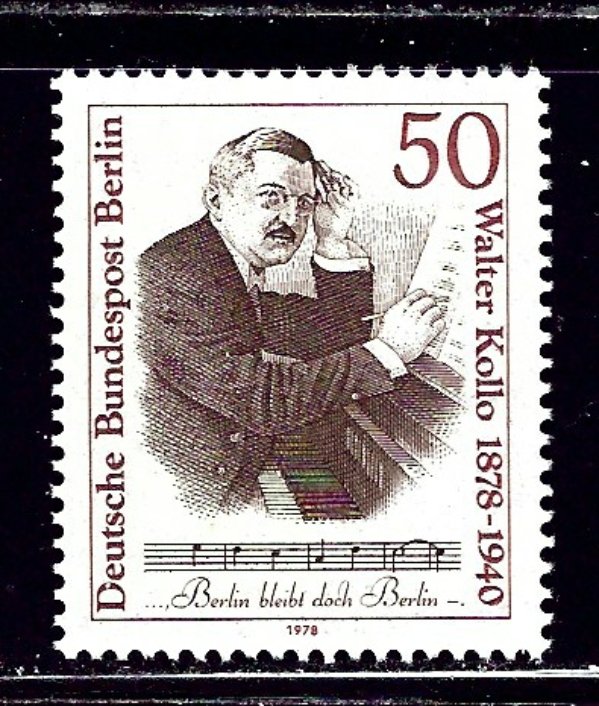 Germany-Berlin 9N415 MNH 1978 Walter Kollo    (ap2216)