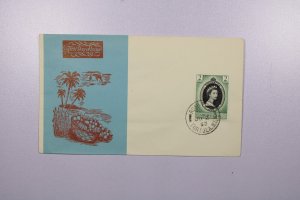 British Virgin Islands 1953 FDC - Roadtown, Tortola WI - F76089