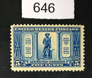 US STAMPS # 619 MINT OG NH LOT #646