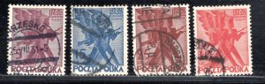 POLAND SC# 263-66 FVF/U