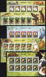 ZAYIX Jersey 1093-1097 MNH Pets Dogs Birds Rabbits Animals 092723SL37