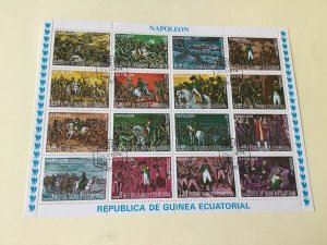 Republic de Guinea Ecuatorial  Napoleonic Wars   Stamps Sheet Ref 55221