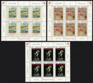 Monaco Advertising Posters 3 Sheetlets of 6v each 2005 MNH SG#2708-2710