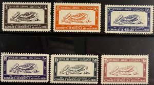 Lebanon, 1930, SC 108-114, MLH Set