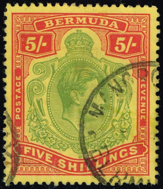 Bermuda #125 King George VI; Used (3Stars)