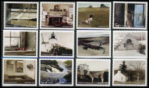 USA 5212 a-l Mint (NH) Andrew Wyeth Complete Set of 12 Forever Stamps