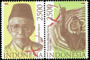 Indonesia #2291  MNH - Famous Men Natsir and Sutomo (2011)