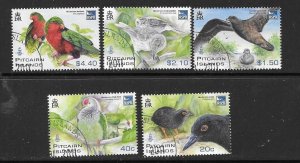 PITCAIRN ISLANDS SG831/5 2011 RARE BIRDS USED