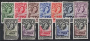 Bechuanaland Sc #154-65 (1955) 1/2d to 10/- QEII Pictorial Set Mint VF NH