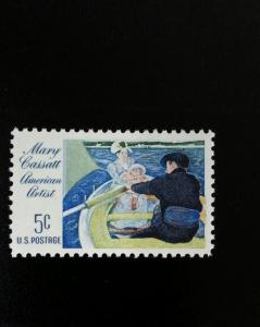 1966 5c Mary Cassatt, The Boating Party Scott 1322 Mint F/VF NH  