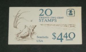 U.S.A. #BK147 1985, SEASHELLS BOOKLET, PLATE #3, MNH,NICE! LQQK!