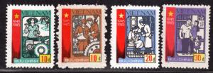 $N. Viet Nam Sc#1592-95 M/NH, complete set, Cv. $30