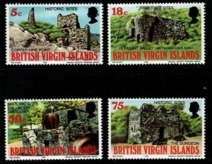 BRITISH VIRGIN ISLANDS SG351/4 1976 HISTORIC SITES MNH