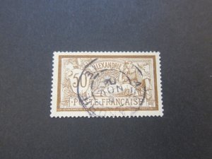 French in Alexandrie 1902 Sc 27 FU