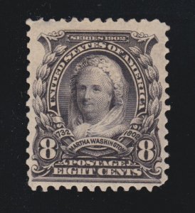 US 306 8c Martha Washington Mint F-VF OG HR SCV $45