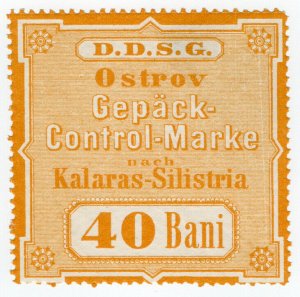 (I.B) Austria Cinderella : Danube Steamship Company 40B (Parcel Stamp)