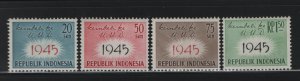 Indonesia 479-782 (4) Set, Hinged, 1959 Constitution of guided democracy