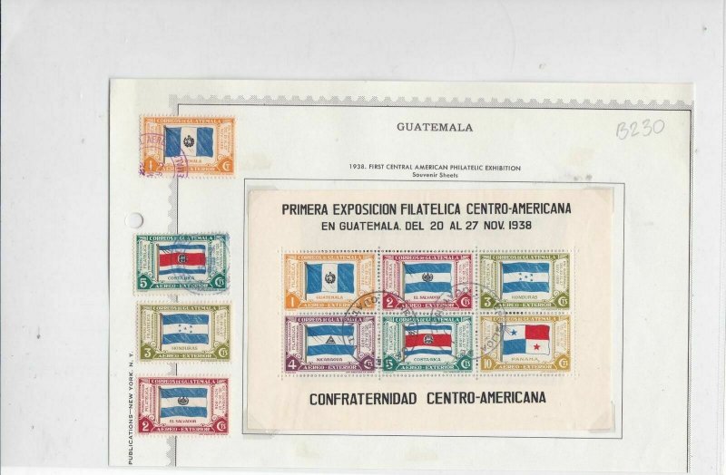 guatemala 1938 stamps  ref 10691