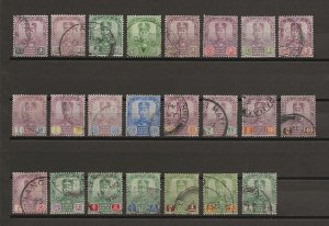 MALAYA/JOHORE 1922/41 SG103/25 USED Cat £800