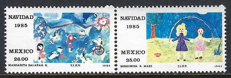 Mexico 1412-13 MNH CHRISTMAS 1109G