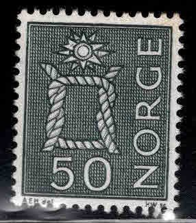 Norway Scott 465 MH* 1968  Indigo Knot stamp