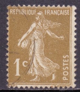 France Scott 156 - SG497, 1932 Sower 1c Bistre used