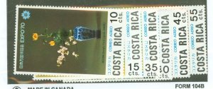 Costa Rica #C504-9  Single (Complete Set)