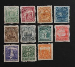 Stamp Salvador Sc# 146-156 MH 1896 Missing 157 Excellent Faces