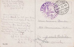 United States A.E.F. World War I Soldier's Free Mail 1919 Third Army, A.P.O. ...