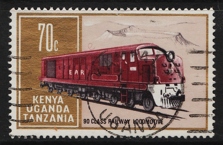 KUT 1971 70th Anniv of the Mombasa / Kisumu Line 70c (1/4) USED