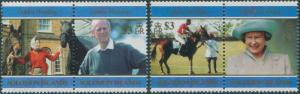 Solomon Islands 1997 SG889a-891a Golden Wedding QEII set MNH