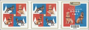 US 5405-5408 5408b Military Working Dogs forever booklet (20 stamps) MNH 2019