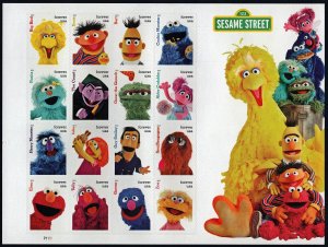 SC#5394 (55¢) Sesame Street Pane of Sixteen (2019) SA