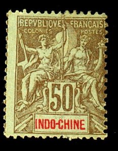 IndoCHina #18 MINT Ave-Fine OG LH Cat$30