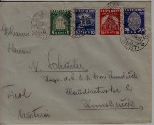 Estonia used cover 20.8.36 Tallinn