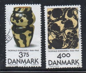 Denmark Sc 1059-1060 1996 Bindesboll Art  stamp set  used