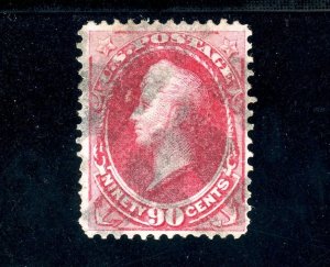 USAstamps Used FVF US 1875 Continental Bank Note Perry Scott 166 +Cert SCV $325+