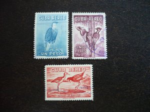 Stamps - Cuba - Scott# C235-C237 - Used Set of 3 Stamps