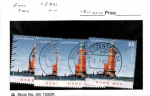 Germany, Postage Stamp, #2391 (4 Ea) Used, 2006 Lighthouse (AB)