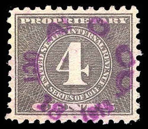 U.S. REV. PROPRIETARY RB58  Used (ID # 87282)