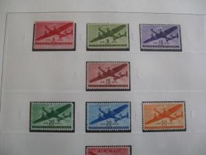 USA Nearly Complete Airmail Collection WITH ZEPPS - Mint & Hinged